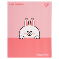 Дневник школьный интегральный YES Line Friends Cony 911549 40 листов