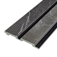 Рейка декоративна PS 2900х120х12мм Сірий мармур SW-00001751