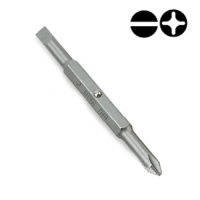 Бита крестовая двухсторонняя TOPTUL 1/4« PH2хSL6 L75мм FKAA0206