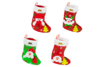 Сапог для подарков красный или зеленый фетровый 170мм х 260мм (116412)