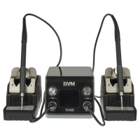 Паяльная станция прецизионная GVM T210D (2 паяльника стандарта JBC 210, 120W, 150C - 480C)