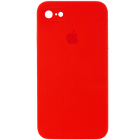 Чохол Silicone Case Square Full Camera Protective (AA) для Apple iPhone 7 / 8 / SE (2020) (4.7«), Червоний / Red - купити в SmartEra.ua