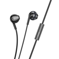 Навушники дротові HOCO M115 (Lightning) Black (6942007640008)