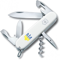 Нож Victorinox Spartan Ukraine White «Тризуб Жовто-Блакитний» (1.3603.7_T0017u)