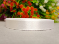 Атласная лента/ 1,2 см/ 23 метра/ белый