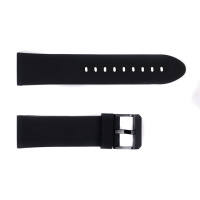 Ремінець для годинника Skmei 1257BK Black чорний силіконовий 24 мм (1051-1400)