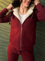 Зимовий спортивний костюм на хутрі «Nord» оптом | Батал Марсала, 50-52