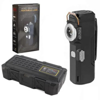 Фонарик-зажигалка армейская MULTIFUNCTIONAL D51-COB, Зажигалки подарки для мужчин. Цвет: черный