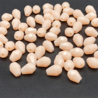 Хрустальные бусины «капля» Размер-  4*6 мм. Цвет - бежевый матовый. Цена указана за 1 шт