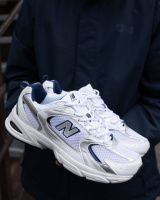 Кросівки літо вставки сітка New Balance 530 колір: білий /синій