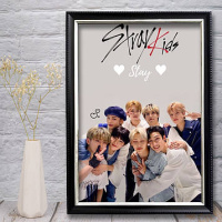Плакат постер K-Pop Stray Kids у рамці/ Стррей кідс. Стрей Кідс постер, картина