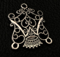Коннектор «тибетский соединитель» . Размер - 20×23мм. Цвет - серебро. Цена указана за 1 шт