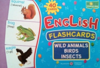 English: flashcards. Wild animals, birds, insects. (Флешкартки. Дикі тварини, птахи, комахи.). (ПіП)