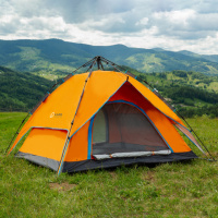 Намет автоматичний на 2-4 особи 200*230*130 см двошаровий, помаранчевий