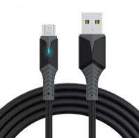 Кабель Konfulon DC37, Micro, 1m, 2.4A, Black