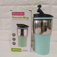 Термокружка Kamille KM-2155-Turquoise 320 мл бирюзовая