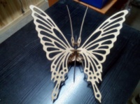 Модель для склеивания «Большая Бабочка»+картина раскраска 2в1