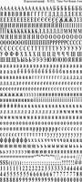трафаретная сухая переводка 132у русский алфавит Times New Roman 6 мм