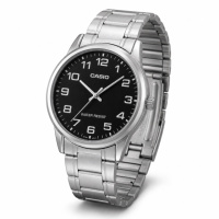 Чоловічий годинник Casio MTP-V001D-1UDF з мінеральним склом та сталевим браслетом
