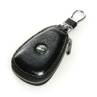 PODIUM Автоключница кожа F633 Skoda black