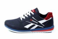 Мужские кожаные кроссовки Anser Reebok 103 blue синие