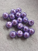 Бусины керамика/ 8 мм/ цена за 1 шт/ бузковый