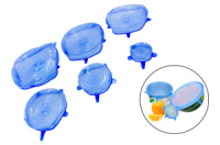 Набор универсальных силиконовых крышек 6шт (13681)