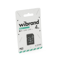 Карта памяти Wibrand microSDHC Class 4, 4GB