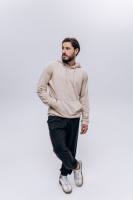Худи чоловіче (unisex) бежевий двохнитка