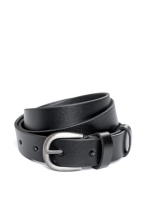 Чорний шкіряний ремінь