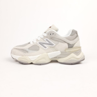New Balance 9060 світло сірі (червоний задник)