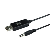 Кабель USB to DC для роутера з 5v на 12v 0.6A 5.5х2.1 mm