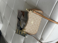 Сумка Coach Bolso de hombro Teri пісочний