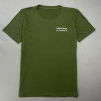 Футболка чоловіча з маленьким принтом «Доброго Вечора ми з України» Intruder хакі (9587053071)