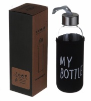 Бутылка для напитков A-PLUS My Bottle + чехол (400MB) Закаленное стекло