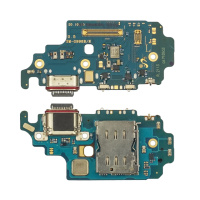Разъём зарядки для Samsung G998 Galaxy S21 Ultra на плате с микрофоном и компонентами Original