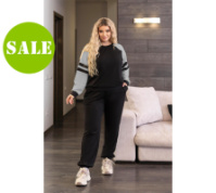 Прогулянковий костюм у спортивному стилі «Marvin» (сірий) | Норма і батал