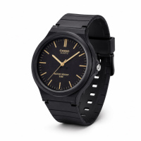 Чоловічий годинник Casio MW-240-1E2 класичний чорний з водонепроникністю 5 ATM