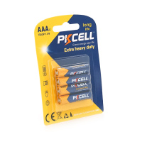 Батарейка солевая PKCELL 1.5V AAA/R03, 4 штуки в блистере цена за блистер, Q12/144