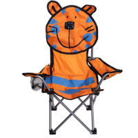 Кресло туристическое для ребенка 34х58х65 см с подстаканником Оранжевый SJ-0065O