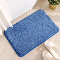 Коврик для ванной комнаты и душа коврик для ног в душевую,микрофибра, атискользящий размер 40х60 см,синий