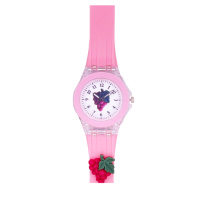 Дитячий годинник Better 005 Grape Pink-White — кварцовий рожевий годинник для дівчаток з силіконовим ремінцем