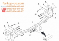 Тягово-сцепное устройство (фаркоп) SsangYong Tivoli (2WD) (2015-...)