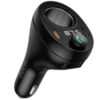 АЗП FM модулятор Hoco E88 Star cigarette lighter+PD20W+QC3.0 total 120W (2USB-C)