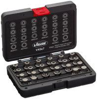 Набор насадок для откручивания «секретных» болтов на автомобилях VAG группы, 22 пр. , VIGOR, V4367
