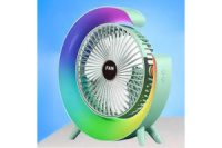 Вентилятор портативний Mini fan (VU-03/F2) (LED RGB, TYPE-C, акумулятор)