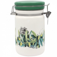 Банка керамическая с замком 900 мл «Оливки» ОL 104061