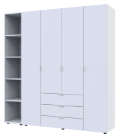 Комплект шкафов для одежды Doros Гелар (2 шт.) 193,2х49,5х203,4 см Белый (DRS-011183)