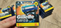 Лезвия кассеты  картриджи Gillette Fusion Proglide New Box 8шт  Жилет Проглайд