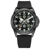 Awarder Embroidery Black-Army Green Black Battery 10ATM